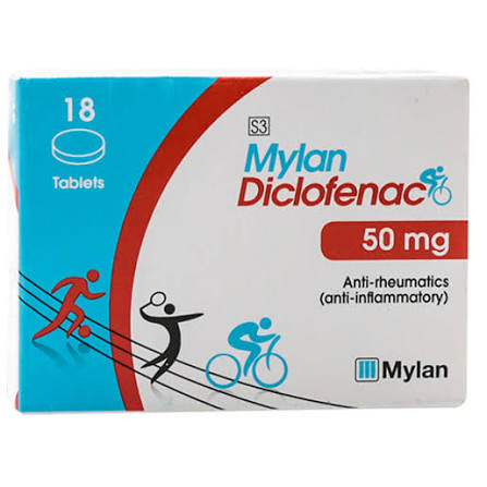 MYLAN DICLOFENAC 50MG TAB (18)