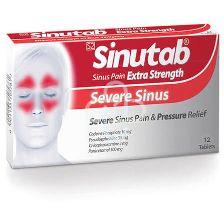 SINUTAB SINUS PAIN EXTRA STRENGTH TAB (12)
