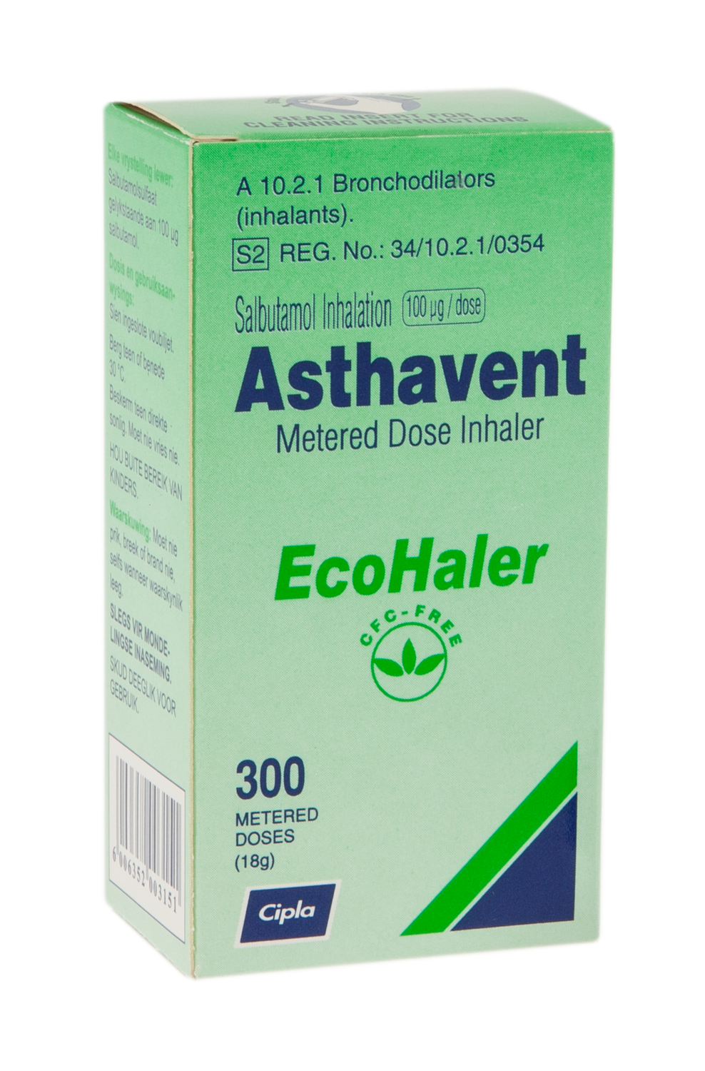 ASTHAVENT ECOHALER CFC-FREE 300DOSE 100MCG INH (1)