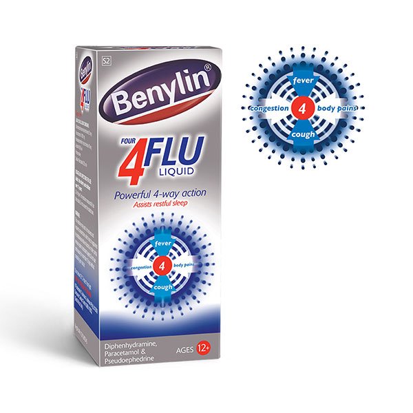 BENYLIN FOUR FLU SYR (100)