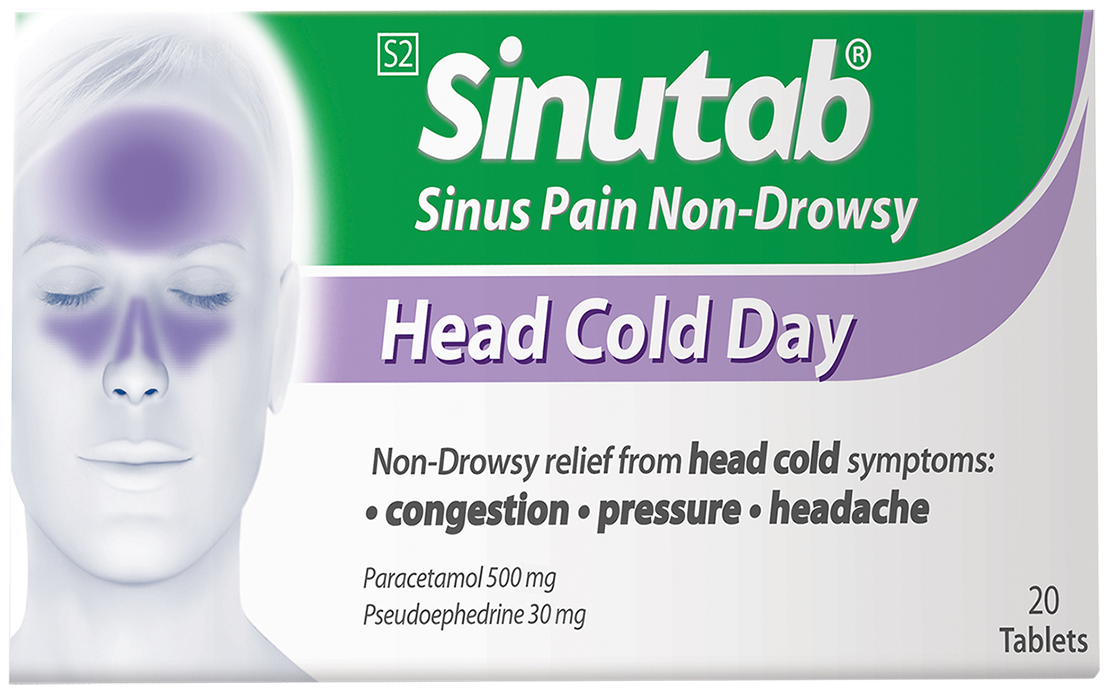 SINUTAB SINUS PAIN NON-DROWSY TAB (20)