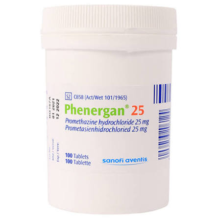 PHENERGAN 25MG TAB (100)