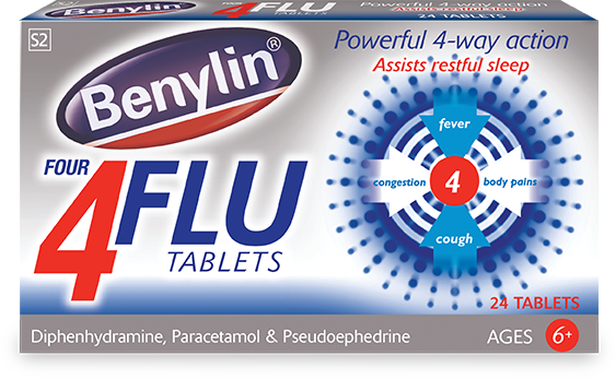 BENYLIN FOUR FLU TABLETS TAB (24)