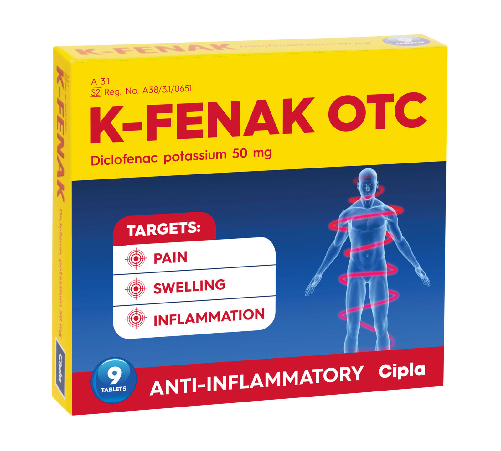 K-FENAK OTC 50MG TAB (9)