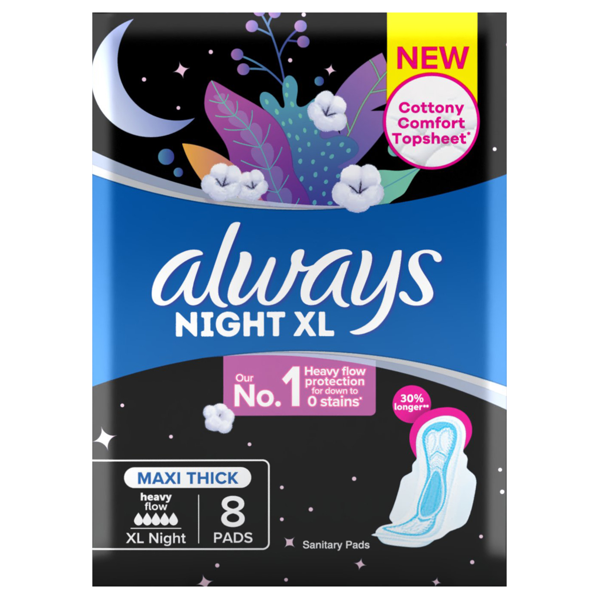 ALWAYS MAXI EXTRA LONG NIGHT 8'S